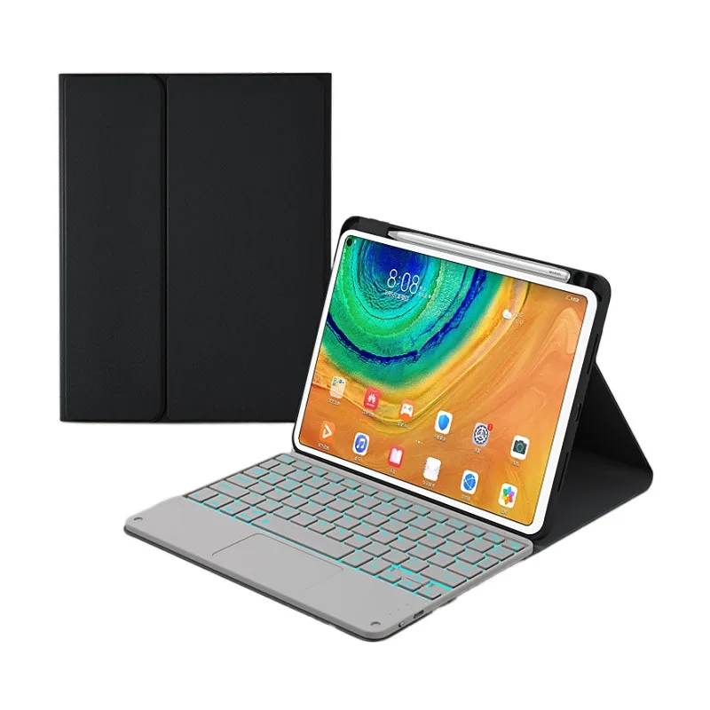 capa para huawei matepad capa funda para huawei matepad russo coreano espanhol português teclado caso