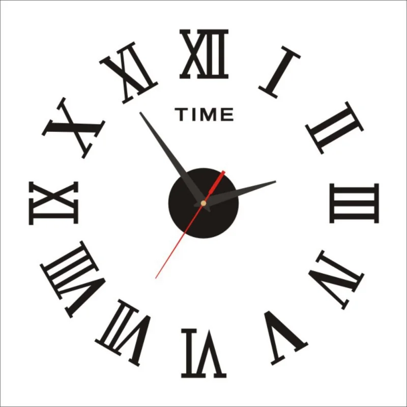 Wall Clock Digital Watch Home Clocks Living Room Sticker Home Decor Relojes Adhesivos Decorativos Para Paredes - Цвет: AS show