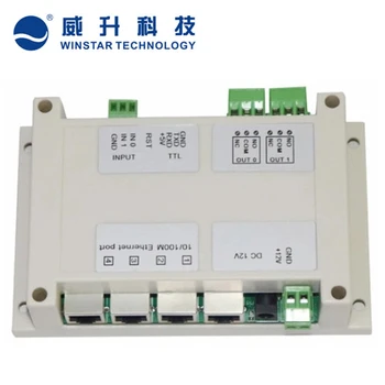

4 Ethernet network port 2 channel relay output controller board for Access control system