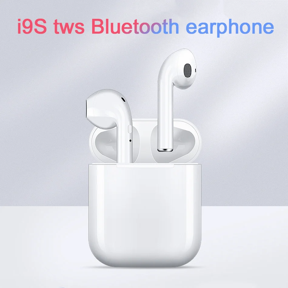 Классический I9sTWS Беспроводная Bluetooth гарнитура Мини наушники спортивные музыкальные наушники умные кнопки Избегайте небрежного прикосновения