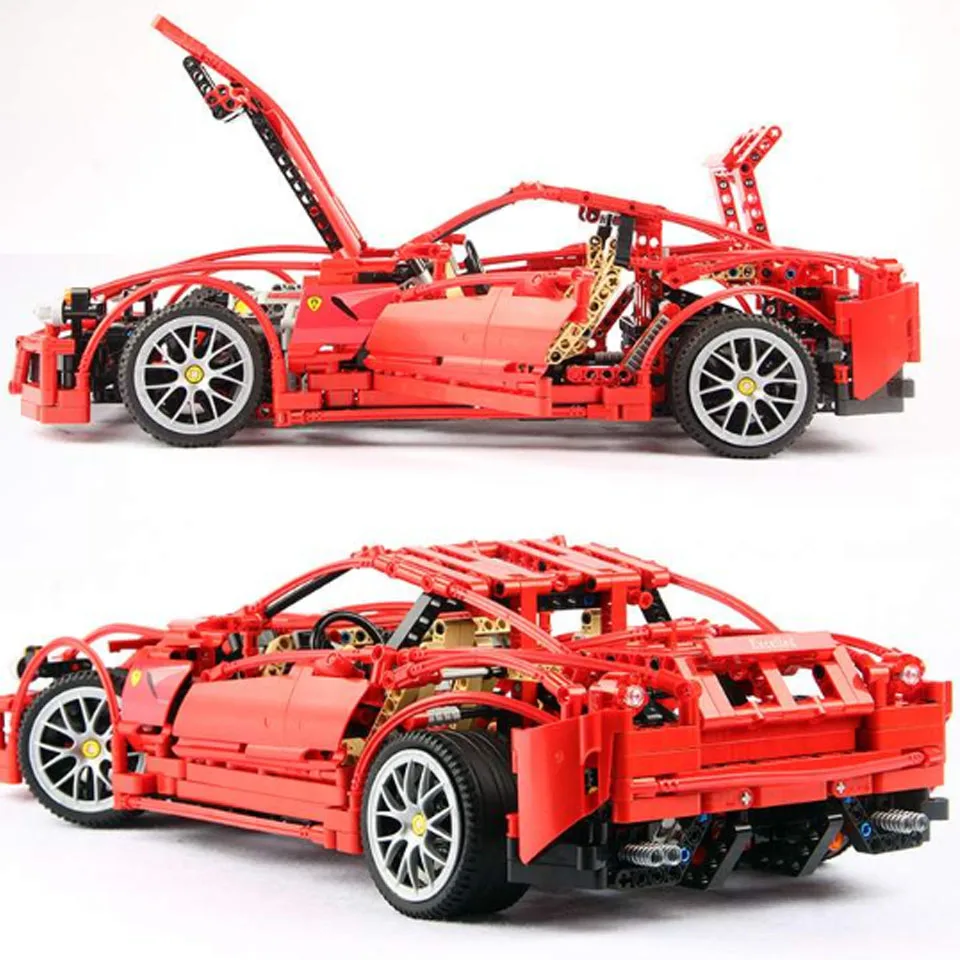 

9186 Racer series Super car 1:10 model building blocks set compatible legoinglys 8653 Classic Technic car-styling kids Toys