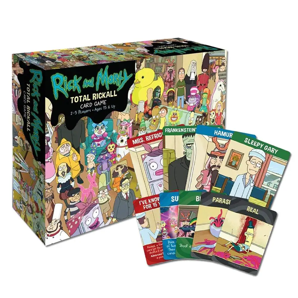 Rick and Morty Игра Полная риколл карточная игра коллекция карт Rick Y Morty Yuego для развлечения с коробкой