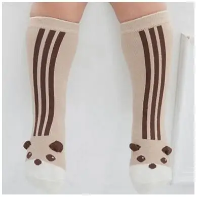 Little raccoon slip Гольфы для новорожденных, малышей, носки для маленького мальчика/девочки, Нескользящие, милые, с рисунком лисы, теплые, в стиле радуги, для младенцев, теплые носки - Цвет: Little raccoon slip