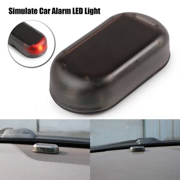 

Strobe Signal Security System Universal Flash Warning LED Light Alarm Lamp Car Solar Power Simulation Fake Anti-theft Caution