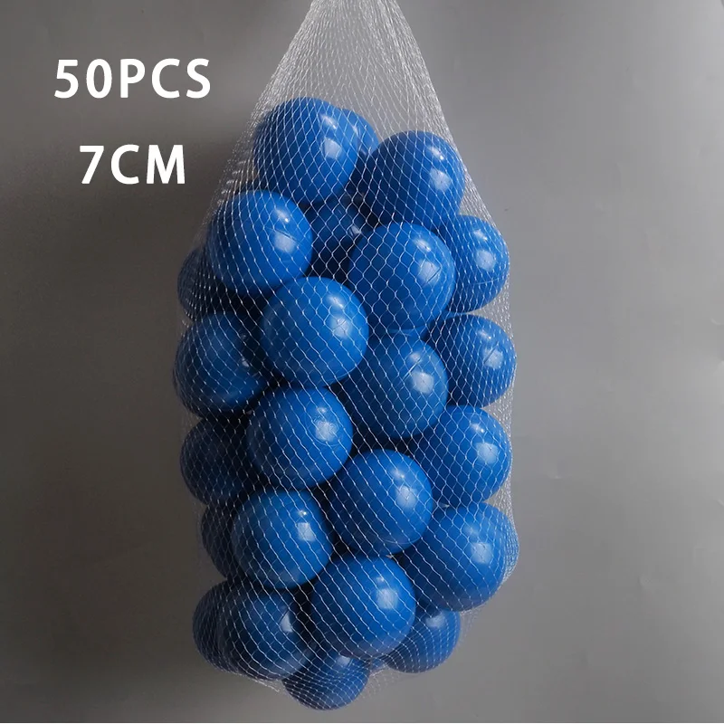 7CM/50PCS Eco-Friendly Colorful Ball Pits Soft Plastic Ocean Ball Transparent Water Ocean Wave Ball Toys For Children Kid Baby 19