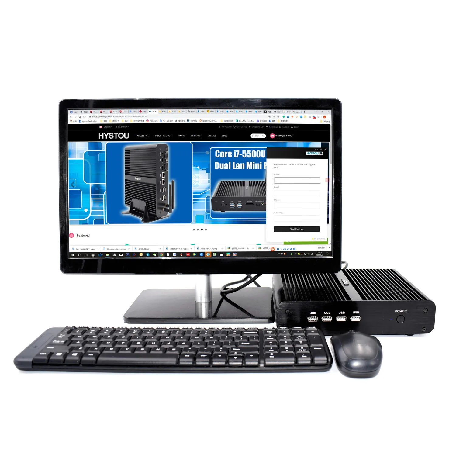 I7 10510U 10Th Gen мини настольный ПК Intel Core i7 8550U безвентиляторный HTPC WIFI HDMI DP DDR4 RAM Linux win10 Pro