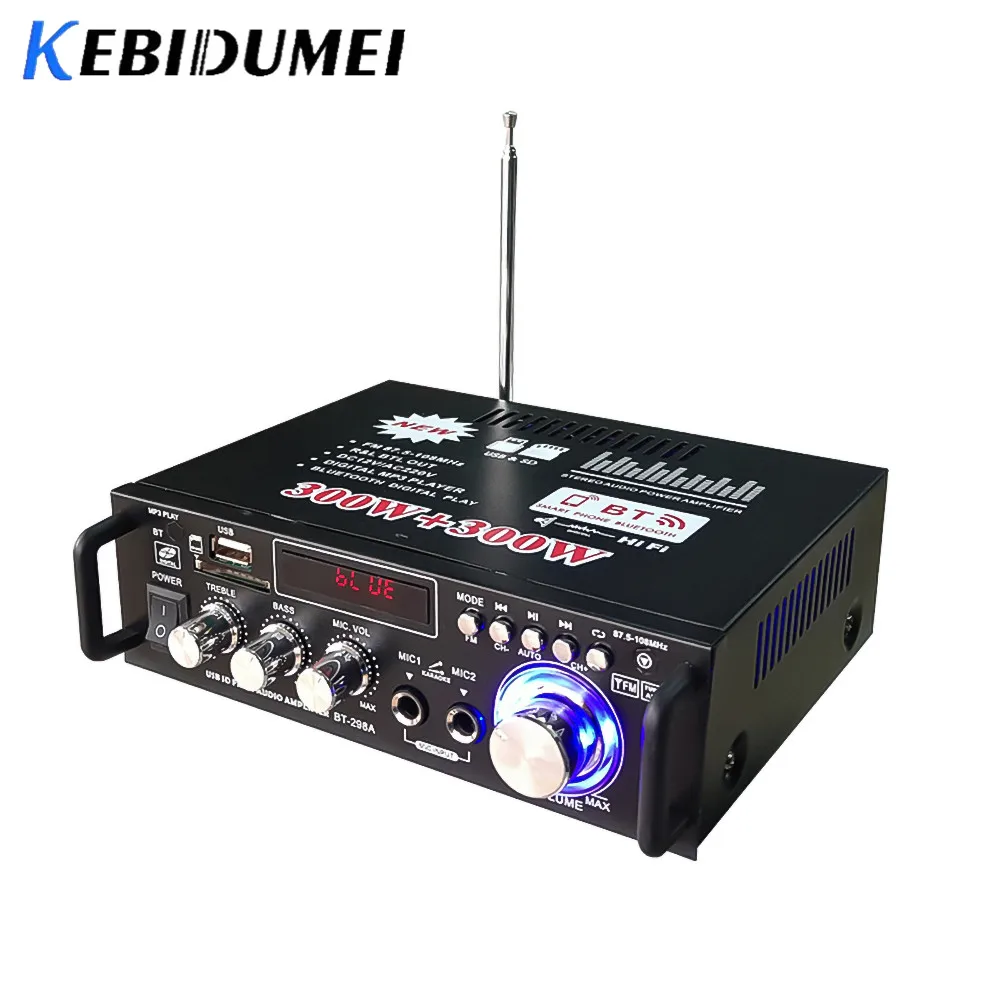 Kebidumei домашние усилители 600 Вт аудио Bluetooth профессиональный усилитель сабвуфер домашний кинотеатр звуковая система мини-усилитель