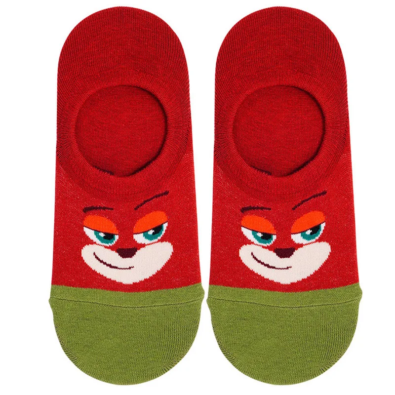Disney/Лидер продаж; женские милые хлопковые носки в Корейском стиле с героями мультфильмов для девочек; модные забавные короткие женские носки