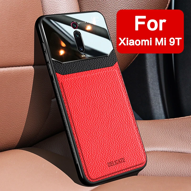 MAKAVO для Xiaomi mi 9T чехол Ретро Кожаный тексур плексиглас мягкий Pro Красный K20 Чехол
