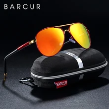 BARCUR мужские пилот солнцезащитные очки-авиаторы UV400 Поляризованные Солнцезащитные очки женские очки