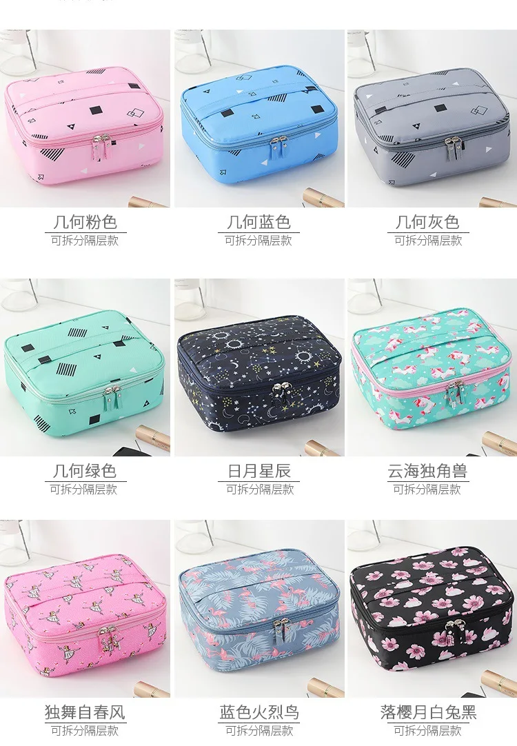 South Korea Cute Hand Waterproof Portable Cosmetic Bag Large Capacity Travel Cosmetics Storage Bag Wash Bag
