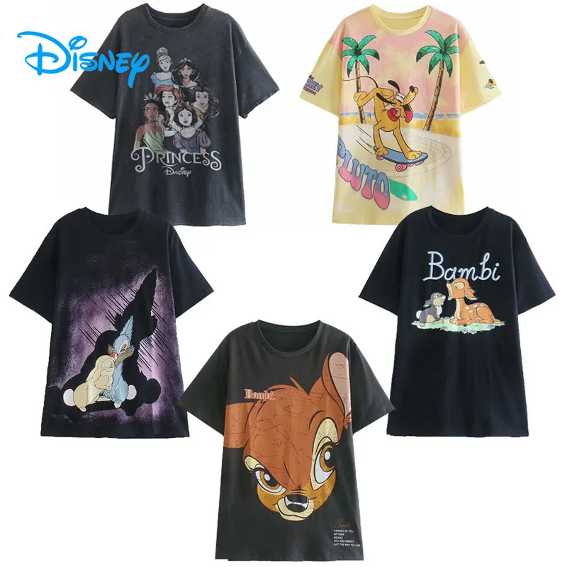 Disney T Shirt Wanita Musim Panas 2022 