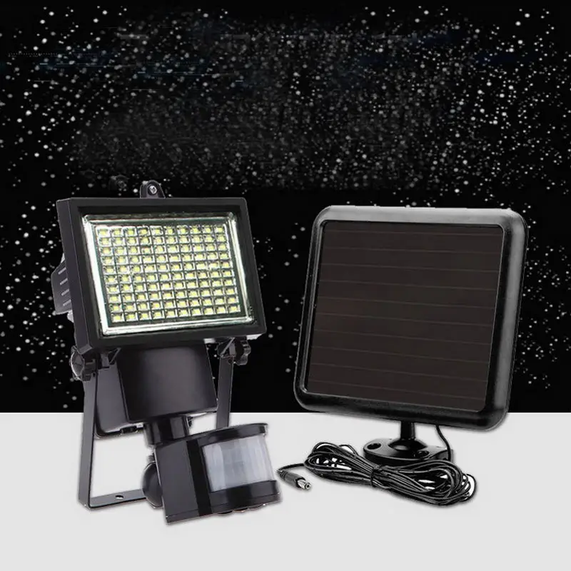 Солнечный светильник 100LED водонепроницаемый непромокаемый без электричества проводка вилла сад гараж Дорога прожектор светильник LB88