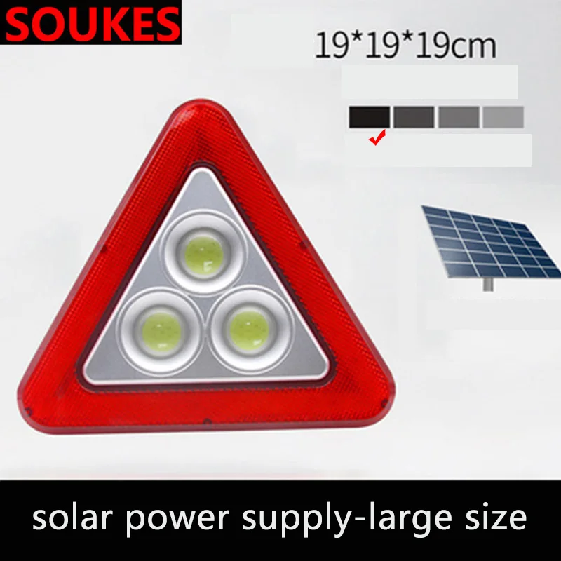Solar 19cm Солнечный автомобильный Предупреждение ющий знак светодиодный светильник для Volkswagen VW Polo Passat B5 B6 CC Golf 4 5 6 7 Touran T5 Tiguan Bora Scirocco - Название цвета: Solar 19cm