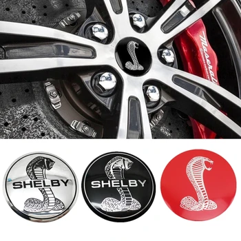 

For Ford Shelby GT500 Focus Everest F150 Ranger Mondeo Kuga Exterior Emblem Car Wheel Center Hub Sticker Car Accessories