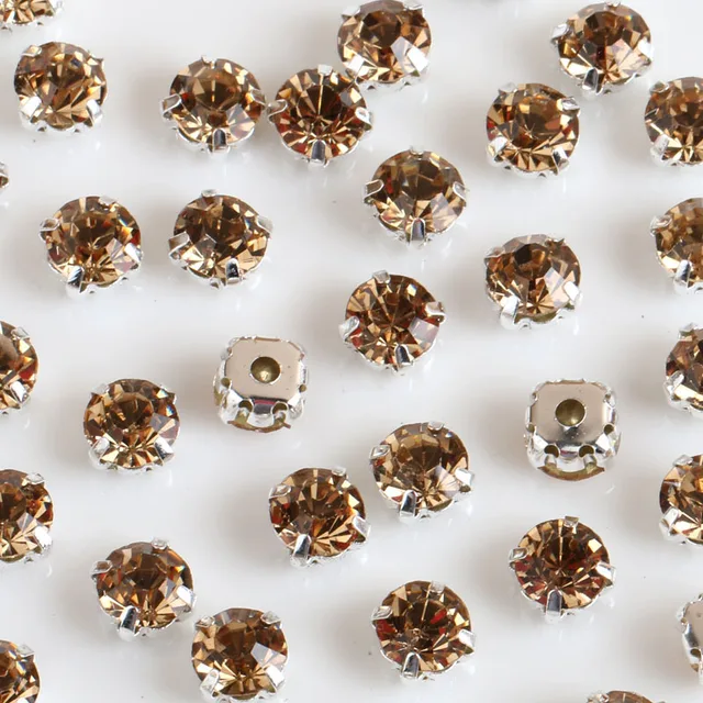Strass A Forma Di Goccia Con Fori Per Cucire - Decorazioni Per Abiti, Borse, Nail Art - Foto 10