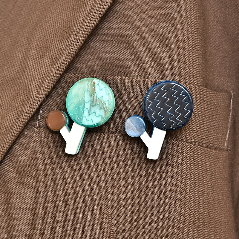 OI Cute Mini Branch Flower Brocohes for Women Girls Gifts Dandelion Multilayer Stitching Stereo Acrylic Brooches Calla Corsage