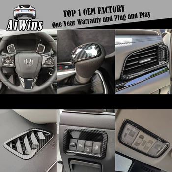 

Car styling ABS Interior Gear Door Handle Rear Cup Glove box handle Cover Trim Sticker For Honda Crider 2019 Left Hand Drive