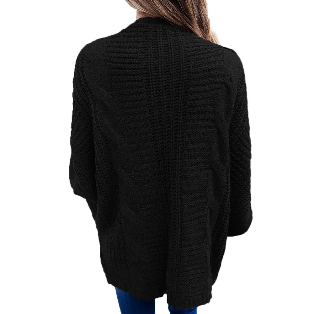 

Shi ying Europe And America Autumn & Winter New Style Versatile Women's Sweater Long Sleeve Large Size Cardigan Sweater WOMEN'S