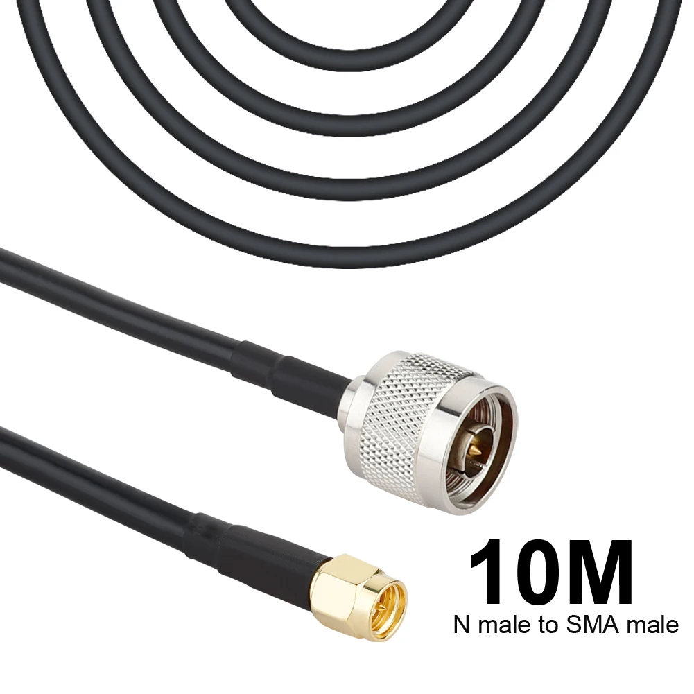 10m 5/10/15 м кабель SMA охватываемый N Тип с разъемом «папа» Wi-Fi антенный гибкий кабель - Цвет: 10m