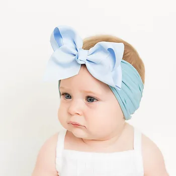 

Baby Girl Headbands Cute Stretch Soft Bow Headband Molding Hair Band Birthday Party Accessories new