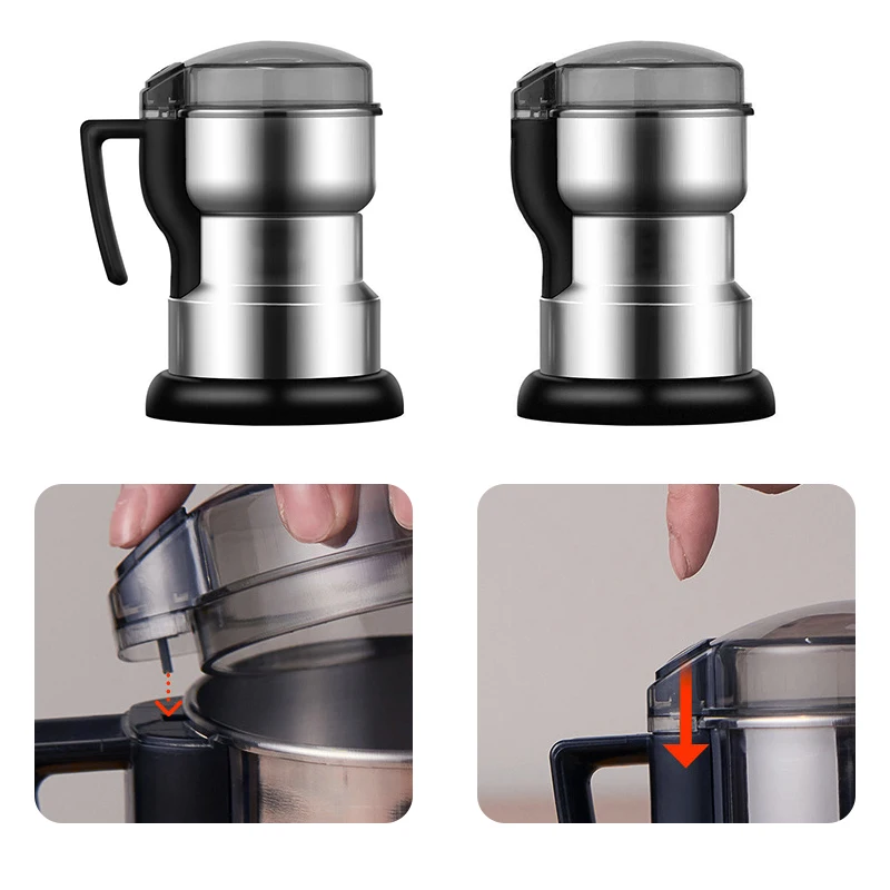 Multifunction Electric Coffee Grinder Kitchen Nut Bean Spice Grain Home European and American Regulations |