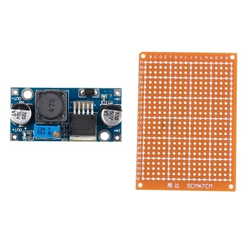

1x LM2596S DC-DC Buck Power Supply Module BUCK 3A Adjustable Buck Regulator Super LM2576 & 5Pcs Copper Single-Sided Universal Ci