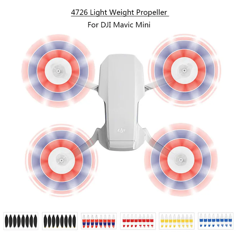 Super Sale NLZ 16PCS Replacement Propeller for DJI Mavic Mini Drone 4726 Light Weight Props Blade Wing Fans Accessory Spare Parts Screw Kits 