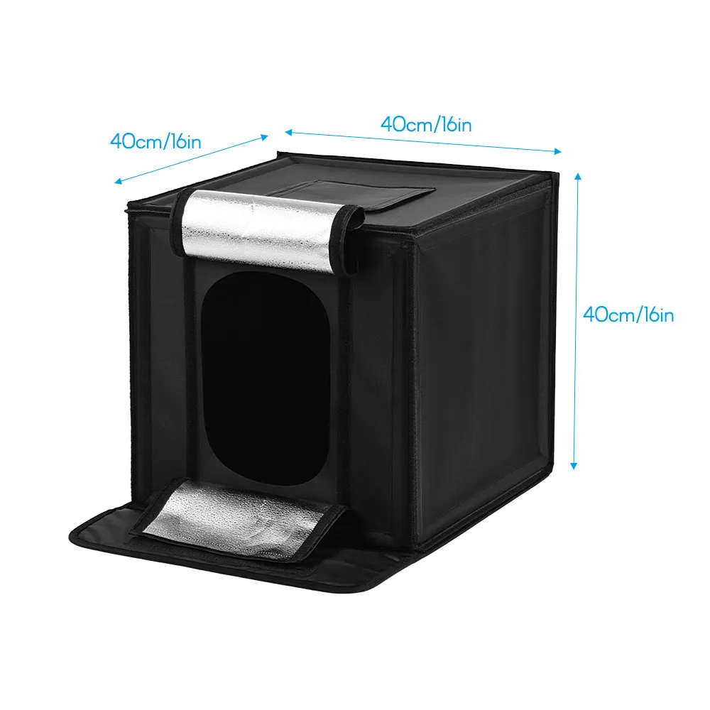 Portable Foldable Photo Studio Shooting Tent kit Photo Box Adjustable Brightness Photography Light Box with 84 LED Light UK Plug