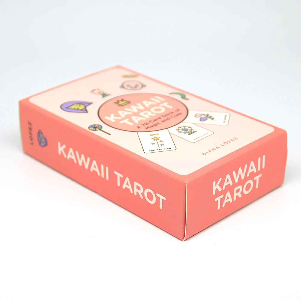 Kawaii Tarot 78 колода карт волшебная и милая книга Диана Лопес отличается милым