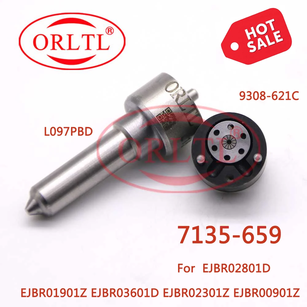 ORLTL клапан 9308-621C Форсунка L097PBD Ремонтный комплект 7135-659 Inyector CR запасные части 28239294 для EJBR02801D 3601D
