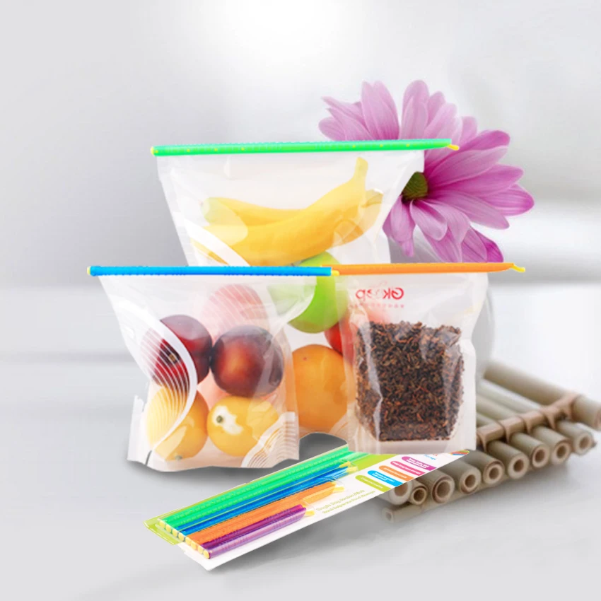 Sealing Clip Stick Fresh lock Anylock gripstick style seals Food bag 8cm-10pcs 10cm-10pcs 12.5cm-10pcs