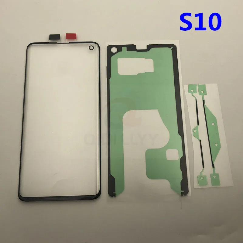 S10+ Замена внешнего стекла для samsung Galaxy S10 S10e S10 Plus ЖК-дисплей с сенсорным экраном Переднее стекло Внешний объектив