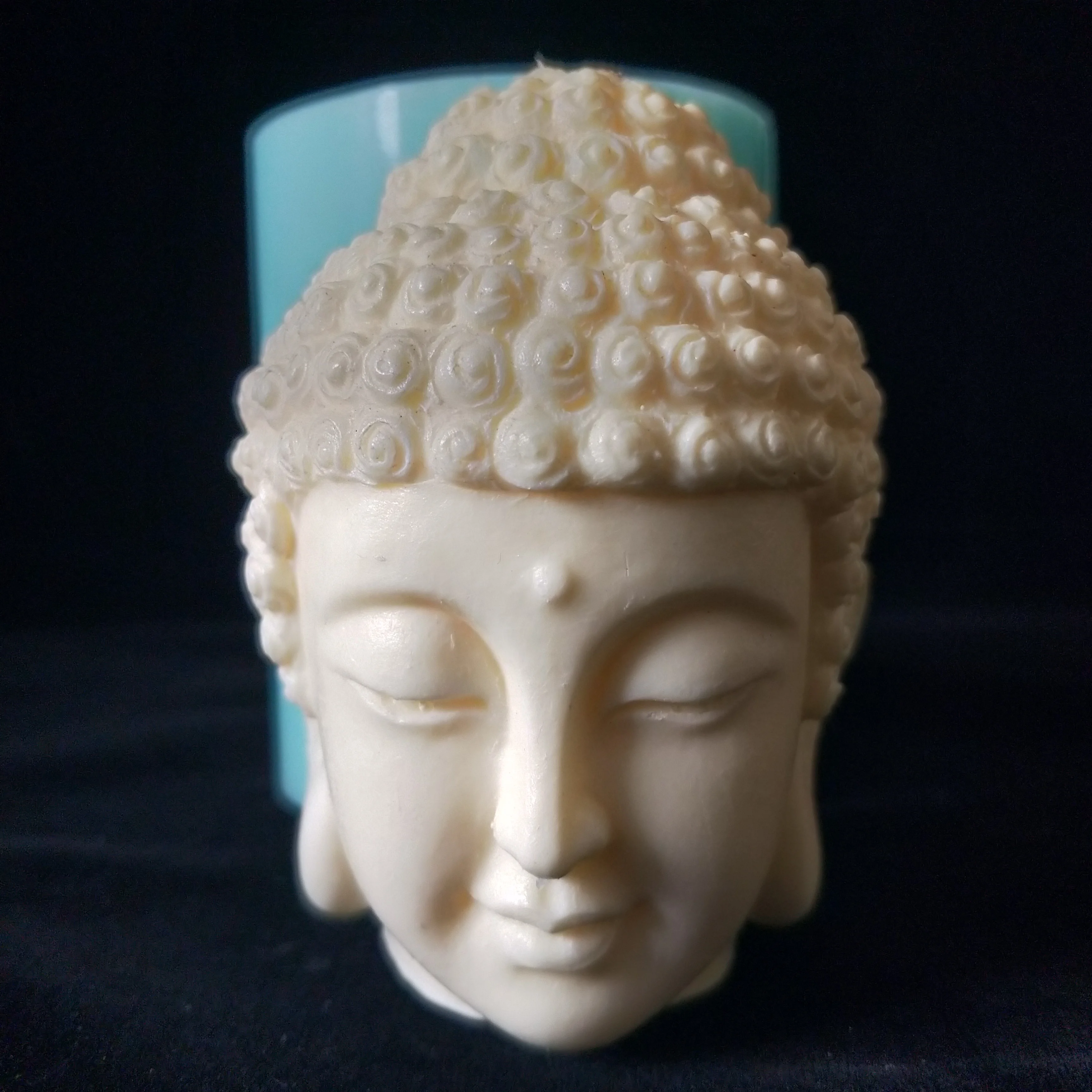 3D голова Будды свечи плесень силиконовые формы для свечи DIY ручной работы смолы плесень