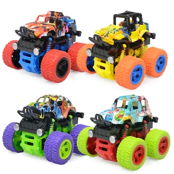 

Climbing Car Children's Cartoon Doodle Mini Simulation Plastic Inertia 4WD Off-road Racing Car City Car Boy Birthday Gifts