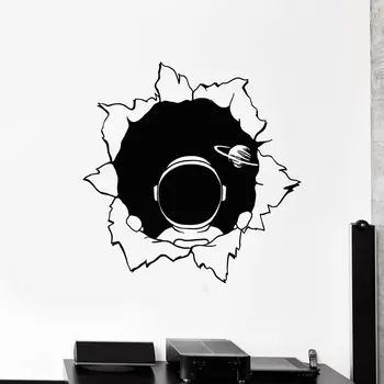 

Romantic Spaceman Art Sticker Waterproof Wall Stickers For Bedroom Decoration Diy Pvc Home Decoration Accessories