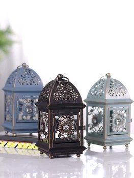 

Luxury Hanging Candle Holders Wedding Decorations Lantern Metal Lantern Table Candle Holders Wall Swiecznik Dinner Table BW50ZT