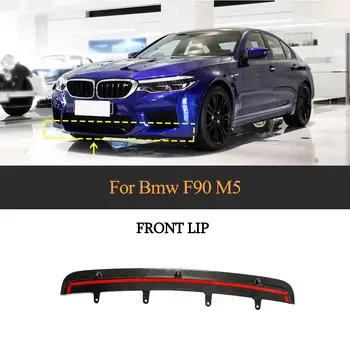

For F90 M5 Front Bumper Lip Spoiler For BMW 5 Series F90 M5 2018 2019 2020 Carbon Fiber Front Bumper Lip Chin Apron Guard