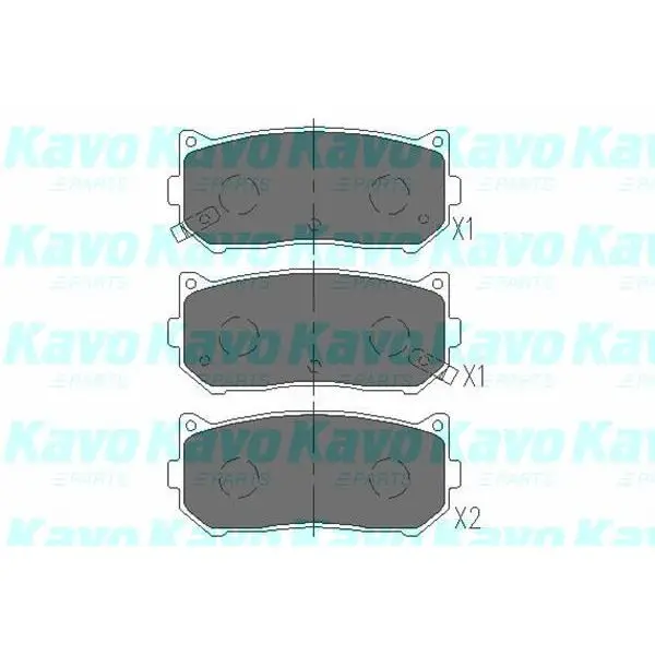 Колодки тормозные KIA SPECTRA/CARENS 00-/CLARUS 96-01/SHUMA 95