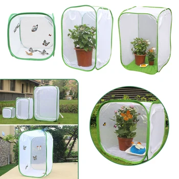 

Butterfly growth observation Cage Box Praying Mantis Stick Insect Butterfly Cage Housing Enclosure Breeding Cages Net Cloth