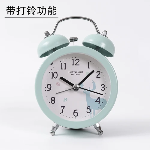 Будильник, маленький громкий металлический механизм, говорящий, пробуждение, светильник, будильник, Slaap, тренажер, мини, Wekker, диспергатор,, 50nz052 - Цвет: Style 18