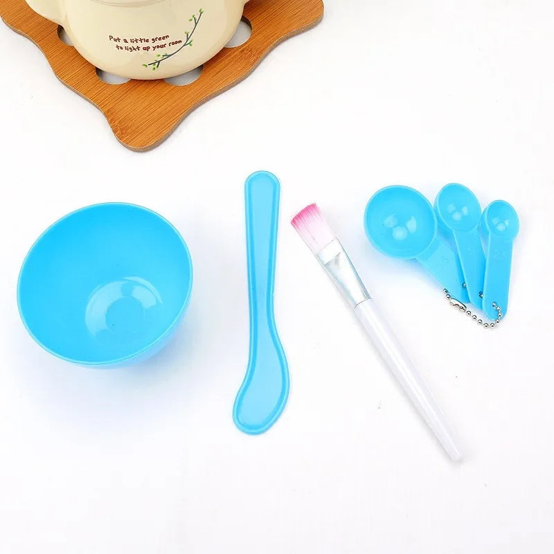 1 Набор 4 в 1 DIY маска для лица щетка и чашка для смешивания ложка Палочка Набор кистей профессиональные инструменты для красоты лица наборы для ухода за лицом для женщин