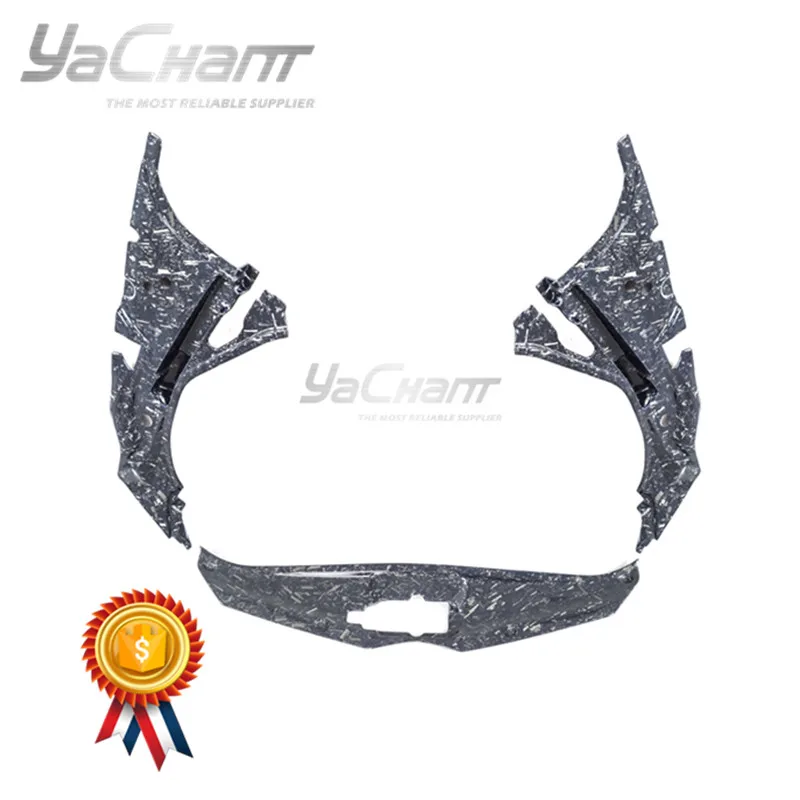 

Стайлинг автомобиля углеродное волокно Кованое углеродное плетение передний багажник залив подходит для 2011-2017 автомобиля все модели передний багажник залив панель комплект