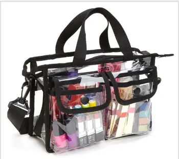 

50pcs Women Summer Plastic Shoulder Bag Handbag Travel Tote Cosmetic Beach Toiletry Bath Storage Case