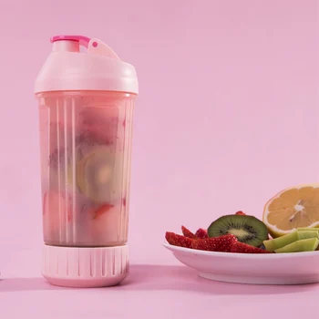 

380ml Portable Blender Juicer Cup Vegetable Fruit Juice Cup Maker Cup Mixer Bottle Household Manual Juicer Squeezer 1