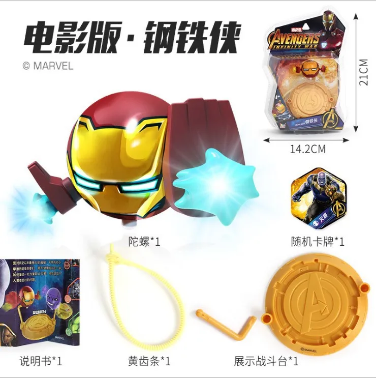 Edos маленькая дрель ветер 4 Marvel Spinner Мстители битва человек-паук Железный человек Америка капитан игрушка