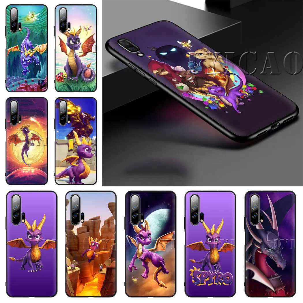 

IYICAO Spyro The Dragon Soft Case for Huawei Honor 8 9 10 Lite 6A 7A 9X 20 Pro 7C 7X 8X 8C Note 10 View 20 Cover