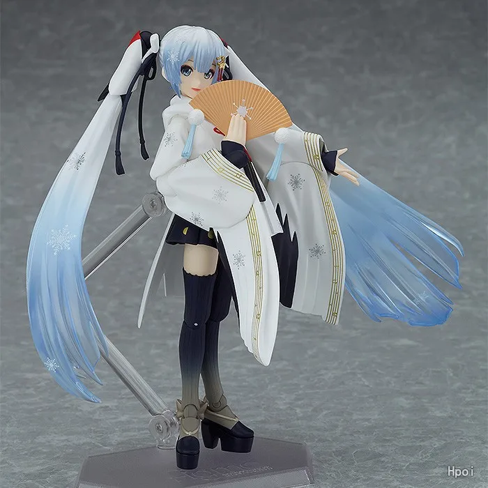 Человек pin игрушка Гараж Комплект Figma 045 кран снег Hatsune кран ведьма Ver мобильный в коробке