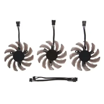 

1/3PCS 75mm T128010SU 4Pin Cooler Fan for Gigabyte AORUS GTX 1060 1070 1080 Card