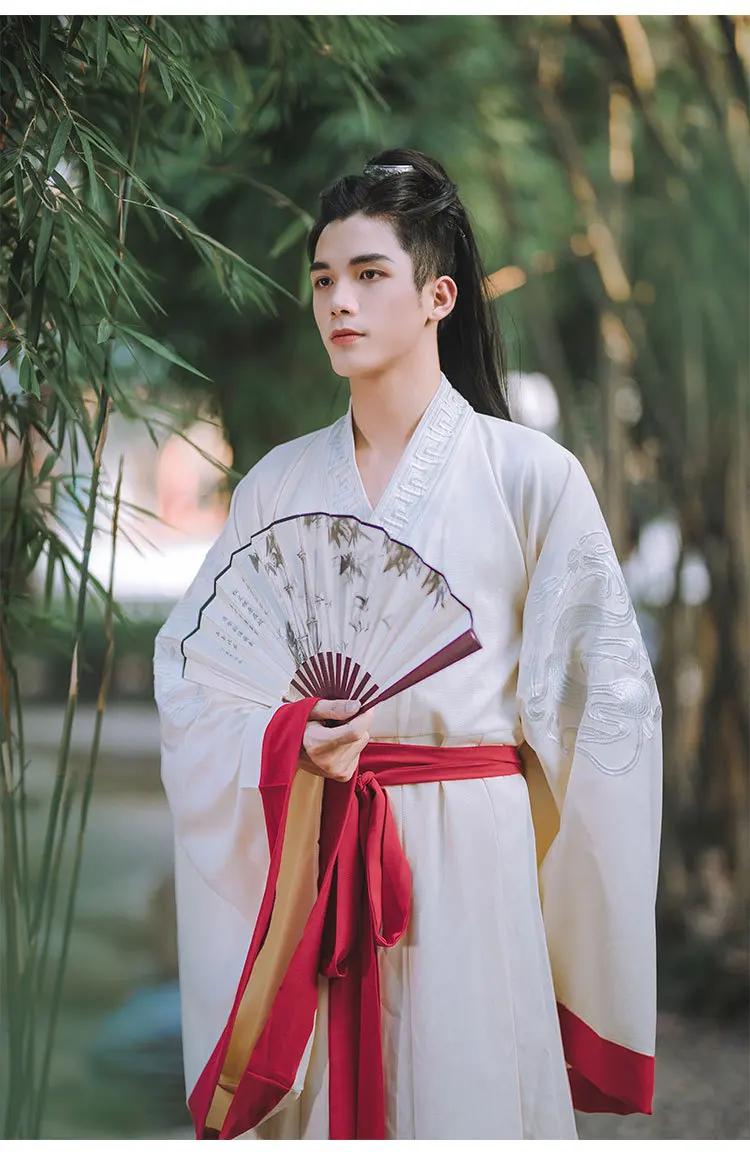 Древний Hanfu одежда Для женщин Классическая платье для танцев производительность Костюмы этап Длинные рукава Для мужчин Вышивка костюмы Tang DNV12457